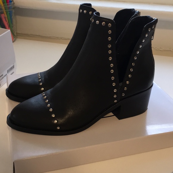 steve madden conspire black leather